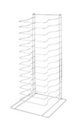 Pizza rek voor platen/pannen 14 plekken, HENDI, 300x305x(H)680mm