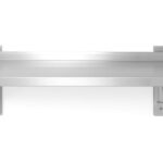 Verstelbare enkele wandplank met 2 beugels, HENDI, 800x300x(H)600mm