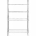 Opbergrek met 5 schappen, HENDI, Chroom, 910x455x(H)1830mm