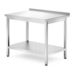 Wandtafel met plank – geschroefd, diepte 700 mm, HENDI, Profi Line, 1000x700x(H)850mm