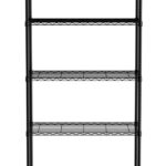 Opbergrek met 5 schappen, HENDI, Zwart, 910x455x(H)1830mm