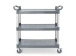 Serveerwagen polypropyleen met 3 bladen, groot, AmerBox, 1010x500x(H)960mm