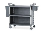 Serveerwagen polypropyleen met 3 bladen, groot, AmerBox, Inclusief zijpanelen, 1010x500x(H)960mm - Afbeelding 3