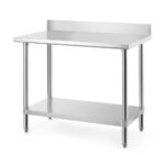 Werktafel met spatrand, HENDI, Budget Line, 1000x600x(H)950mm