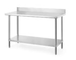 Werktafel met spatrand, HENDI, Budget Line, 1400x600x(H)950mm