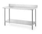 Werktafel met spatrand, HENDI, Budget Line, 1600x600x(H)950mm
