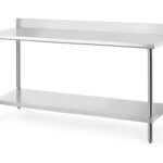 Werktafel met spatrand, HENDI, Budget Line, 1200x600x(H)950mm