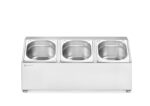 Gastronormbak houder, HENDI, 3 compartimenten, 512x245x(H)215mm - Afbeelding 2