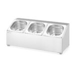 Gastronormbak houder, HENDI, 3 compartimenten, 512x245x(H)215mm - Afbeelding 5