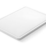 Snijplank met groef, HENDI, Wit, 355x250x(H)15mm