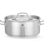 Kookpan laag - met deksel, HENDI, Profi Line, 2,8L, ⌀200x(H)90mm