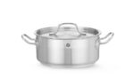 Kookpan laag - met deksel, HENDI, Profi Line, 2,8L, ⌀200x(H)90mm