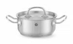 Kookpan laag - met deksel, HENDI, Kitchen Line, 11,9L, ⌀320x(H)150mm