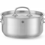 Kookpan laag - met deksel, HENDI, Kitchen Line, 11,9L, ⌀320x(H)150mm