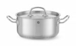 Kookpan laag - met deksel, HENDI, Kitchen Line, 11,9L, ⌀320x(H)150mm