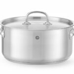 Kookpan laag - met deksel, HENDI, Kitchen Line, 4,9L, ⌀240x(H)110mm