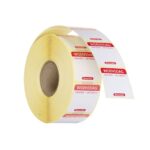 Voedselveiligheidsstickers, multifunctioneel, eenvoudig verwijderbaar , HENDI, Woensdag, Rood, 1000 st., 25x25mm