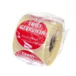 Voedselveiligheidsstickers, multifunctioneel, eenvoudig verwijderbaar, “EERST GEBRUIKEN”, HENDI, Rood, 500 st., ⌀50mm - Afbeelding 2