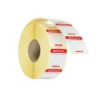 Voedselveiligheidsdsstickers, multifunctioneel, eenvoudig verwijderbaar , HENDI, Woensdag, Rood, 1000 st., 25x25x(H)mm