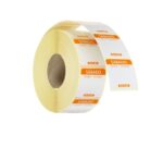 Voedselveiligheidsdsstickers, multifunctioneel, eenvoudig verwijderbaar , HENDI, Oranje, 1000 st., 25x25x(H)mm