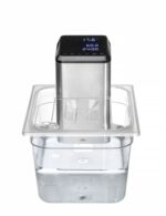Deksel voor GN containers met uitsparing voor sous vide stick, HENDI, GN 1/2, Transparant, 265x325mm