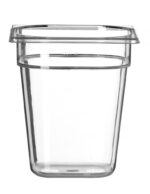 Container GN 1/6 polycarbonaat, HENDI, Profi Line, GN 1/6, 1L, Transparant, 176x162x(H)65mm