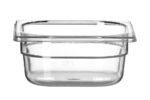 Container GN 1/6 polycarbonaat, HENDI, Profi Line, GN 1/6, 1L, Transparant, 176x162x(H)65mm