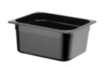 Container GN 1/2 zwart polycarbonaat, HENDI, Profi Line, GN 1/2, 9,5L, Zwart, 325x265x(H)150mm