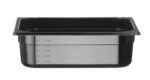 Container GN 1/2 zwart polycarbonaat, HENDI, Profi Line, GN 1/2, 6,5L, Zwart, 325x265x(H)100mm