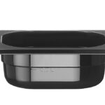Container GN 1/6 zwart polycarbonaat, HENDI, Profi Line, GN 1/6, 1L, Zwart, 176x162x(H)65mm