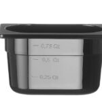 Container GN 1/9, HENDI, GN 1/9, 1L, Zwart, 176x108x(H)100mm