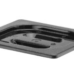 Deksel voor GN containers zwart polycarbonaat, HENDI, GN 1/6, Zwart, 176x162mm