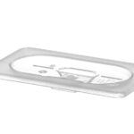Deksel voor GN containers, HENDI, GN 1/9, Transparant, 176x108mm