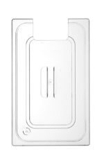 Deksel voor GN containers met uitsparing voor sous vide stick, HENDI, GN 1/2, Transparant, 265x325mm