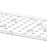 Geperforeerde roosters voor GN containers polycarbonaat, HENDI, Profi Line, GN 1/1, Transparant, 467x263mm