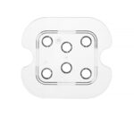 Geperforeerde roosters voor GN containers polycarbonaat, HENDI, Profi Line, GN 1/6, Transparant, 118x106mm