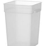 Voedselcontainer met schaalverdeling, HENDI, 20,8L, 290x290x(H)400mm