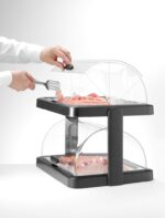 Koeldisplay met rolltop “Duo” UNIQ, HENDI, designed by Robert Bronwasser, Dubbel, Zwart, 480x355x(H)480mm - Afbeelding 4