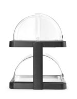 Koeldisplay met rolltop “Duo” UNIQ, HENDI, designed by Robert Bronwasser, Dubbel, Zwart, 480x355x(H)480mm - Afbeelding 3