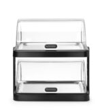 Koeldisplay met rolltop “Duo” UNIQ, HENDI, designed by Robert Bronwasser, Dubbel, Zwart, 480x355x(H)480mm - Afbeelding 2