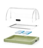 Koeldisplay met rolltop “Duo” UNIQ, HENDI, designed by Robert Bronwasser, Enkel, Groen, 460x355x(H)220mm - Afbeelding 4