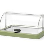 Koeldisplay met rolltop “Duo” UNIQ, HENDI, designed by Robert Bronwasser, Enkel, Groen, 460x355x(H)220mm