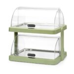 Koeldisplay met rolltop “Duo” UNIQ, HENDI, designed by Robert Bronwasser, Dubbel, Groen, 480x355x(H)480mm