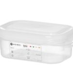 GN 1/9 container, polypropyleen, HENDI, GN 1/9, 0,6L, Transparant, 176x108x(H)65mm