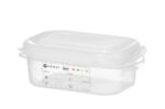 GN 1/9 container, polypropyleen, HENDI, GN 1/9, 0,6L, Transparant, 176x108x(H)65mm