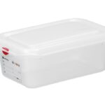 Container GN 1/4 polypropyleen, HENDI, GN 1/4, 2,8L, Transparant, 265x162x(H)100mm