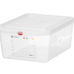 GN 1/2 container, polypropyleen, HENDI, GN 1/2, 10L, Transparant, 325x265x(H)150mm