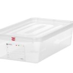 GN 1/1 container, polypropyleen, HENDI, GN 1/1, 21L, Transparant, 530x325x(H)150mm