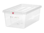 GN 1/1 container, polypropyleen, HENDI, GN 1/1, 28L, Transparant, 530x325x(H)200mm