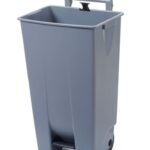 Afvalbak, HENDI, 120L, Lichtgrijs, 510x425x(H)875mm